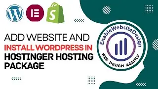 How to add a website and install wordpress in hostinger hosting package