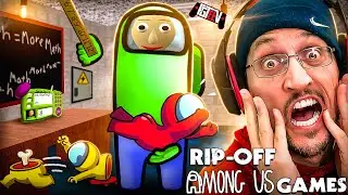 AMONG US Fake Mobile Games Compilation (FGTeeV Ripoff Review)