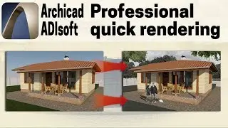 Qucik Professional House Rendering (Archicad + Photoshop)