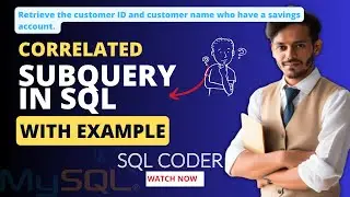 SQL Tutorial - SQL Correlated SUB Query example | Exists operator in SQL