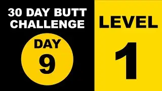 30 DAY BUTT challenge Day 9  - Level 1 🟡   home workout lower body #p4p