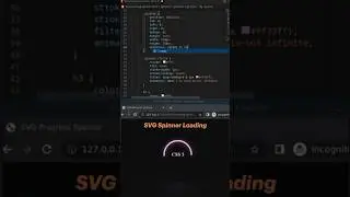 Creating SVG Spinner Loading Using HTML & CSS 