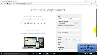 How to create gmail account/google account
