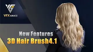 3D Hair Brush 4.1 | Blender hair tool | New Features