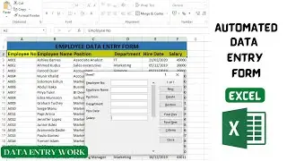 How to Automate Data Entry Form in Excel for Faster & Cleaner Work | No VBA