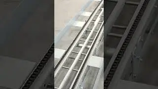Мобильный цепной конвейер для тары