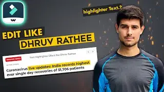 FILMORA 12 | HOW TO CREATE HIGHLIGHTER EFFECT LIKE DHRUV RATHEE & VOX IN FILMORA TUTORIAL [HINDI]