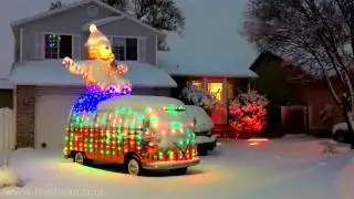 1964 VW Bus with RGB Christmas Lights