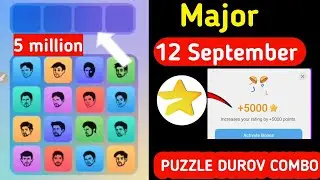 Major Puzzle Durov Daily Combo | Major Puzzle Durov Task Complete | Major Puzzle Durov #majorairdrop