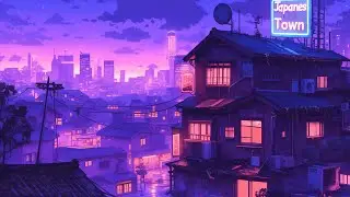 Lofi Hip Hop Beats 🎹 1980s & 90s Retro Vibes Nostalgic Japanese Town Ambience 🏙️ Lofi Rain Playlist