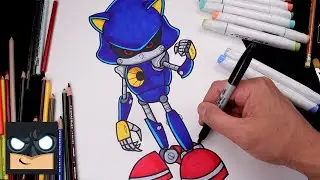 How To Draw Metal Sonic 🌟 Draw & Color Tutorial