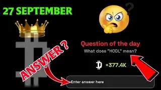 DROPEE Question Of The Day Answer | What does 