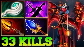 33 Kills + 2x Ultra Kills QOP Dota 2 Mid - Best Queen Of Pain Dota 2 Pro Gameplay Guide Build 7.37