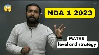 Maths strategy and level for nda 1 2023 😱 by @ArpitChoudhary  sir