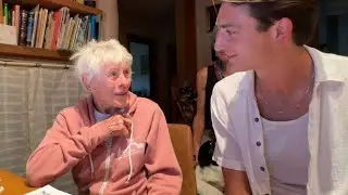 Showing my 95y/o Grandma the book I dedicated to her (precious reaction)