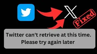 Fixed✅X twitter cant retrieve tweets at this time Please try again later problem on iPhone | iOS 17