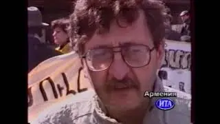 Репортажи из Армении, Украины и Грузии о убийстве Владислава Листьева (Время, 02.03.1995)