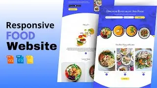 How To Make Website Using HTML CSS Bootstrap and JavaScript | Restaurant Website Design