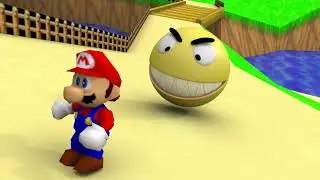 How to play Pacman in Mario 64 world