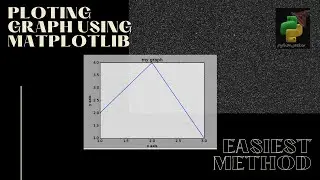 How to plot graph using matplotlib in python? 