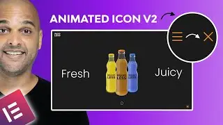 Change Hamburger Icon Elementor Pro ANIMATED