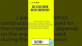 Java Interview Questions | Java Constructor | Default & Parameterised Constrctor| Java Tutorial