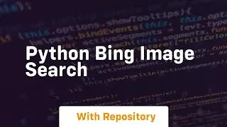 python bing image search