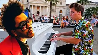 I played BLINDING LIGHTS on a STREET PIANO