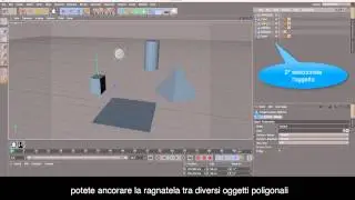 SpiderwebGen Cinema 4D plugin - Italiano