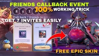 TRICK TO GET FREE BANE EPIC SKIN IN THE INVITE FRIENDS BACK EVENT 2024!