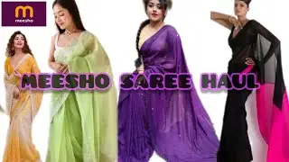 Meesho Saree Haul ❤️ | Partywear Saree collection| #meeshohaul #viralvideo #support #subscribe