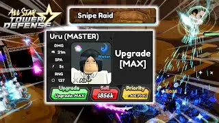 Buffed 6Star Uryu Now OP?! | Sniper Raid 4 Units Solo Gameplay | Roblox All Star Tower Defense