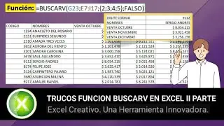 TRUCOS FUNCION BUSCARV EN EXCEL II PARTE