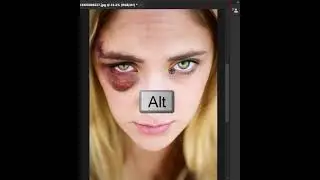 How to fix eye damage area with help of clone stamp tool in photoshop 2022