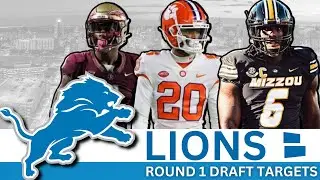 UPDATED Lions Round 1 Draft Targets After Week 1 Of NFL Free Agency | Lions Draft Rumors