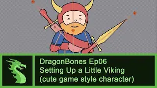 DragonBones Tutorial Ep06 - Setting Up a Little Viking (cute game style character)