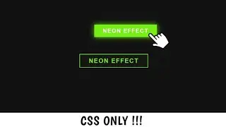 CSS Neon Button effect || CSS ANIMATION BUTTON