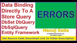 Data Binding Directly To A Store Query DbSet DbQuery DbSqlQuery Entity Framework