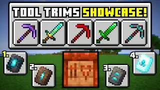 The Ultimate Tool Trim Guide For Minecraft Java & Bedrock (Mod Showcase)