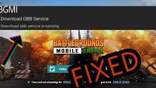 BGMI Error Download OBB Service Is Running Problem Solved