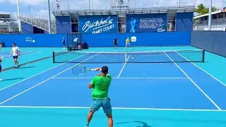 Humbert & Fils Practice - Court Level Miami [4K 60fps] 2024