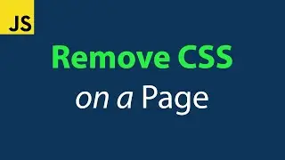 Disable all CSS on a Page with JavaScript