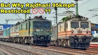 FAST AND FURIOUS 130kph ⚡WAP5 Duronto+Shatabdi+Agra SF+Rajdhani attacks Chandanpur- IR