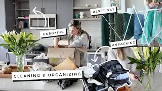 RESET DAY! Cleaning, organizing & Unpacking more moving boxes!