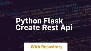 python flask create rest api