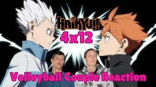 Volleyball Couple Reaction to Haikyu!! S4E12: 