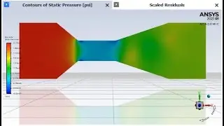 Ansys Fluent 3D basic | fluid flow through a venturi