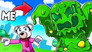 Becoming the BIGGEST SLIME to EAT MY FRIENDS in Roblox!