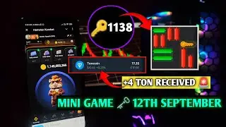 How to Unlock Key 12 September | Hamster Kombat Mini game 12 September |Key कैसे unlock करे?|Airdrop