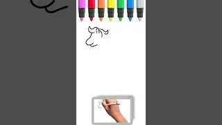 How to draw a pig and a horse 🐷🐴 #coloring #painting #drawing